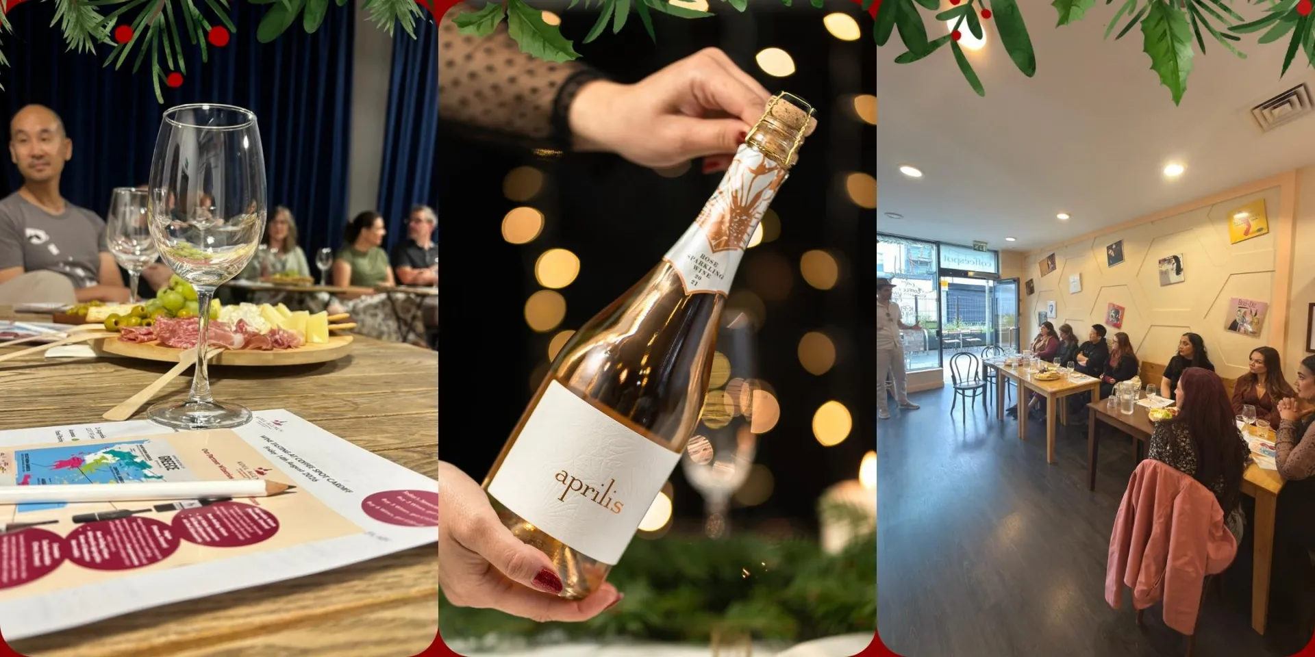 Christmas Wine Tasting in Cardiff | Greece Meets Italy