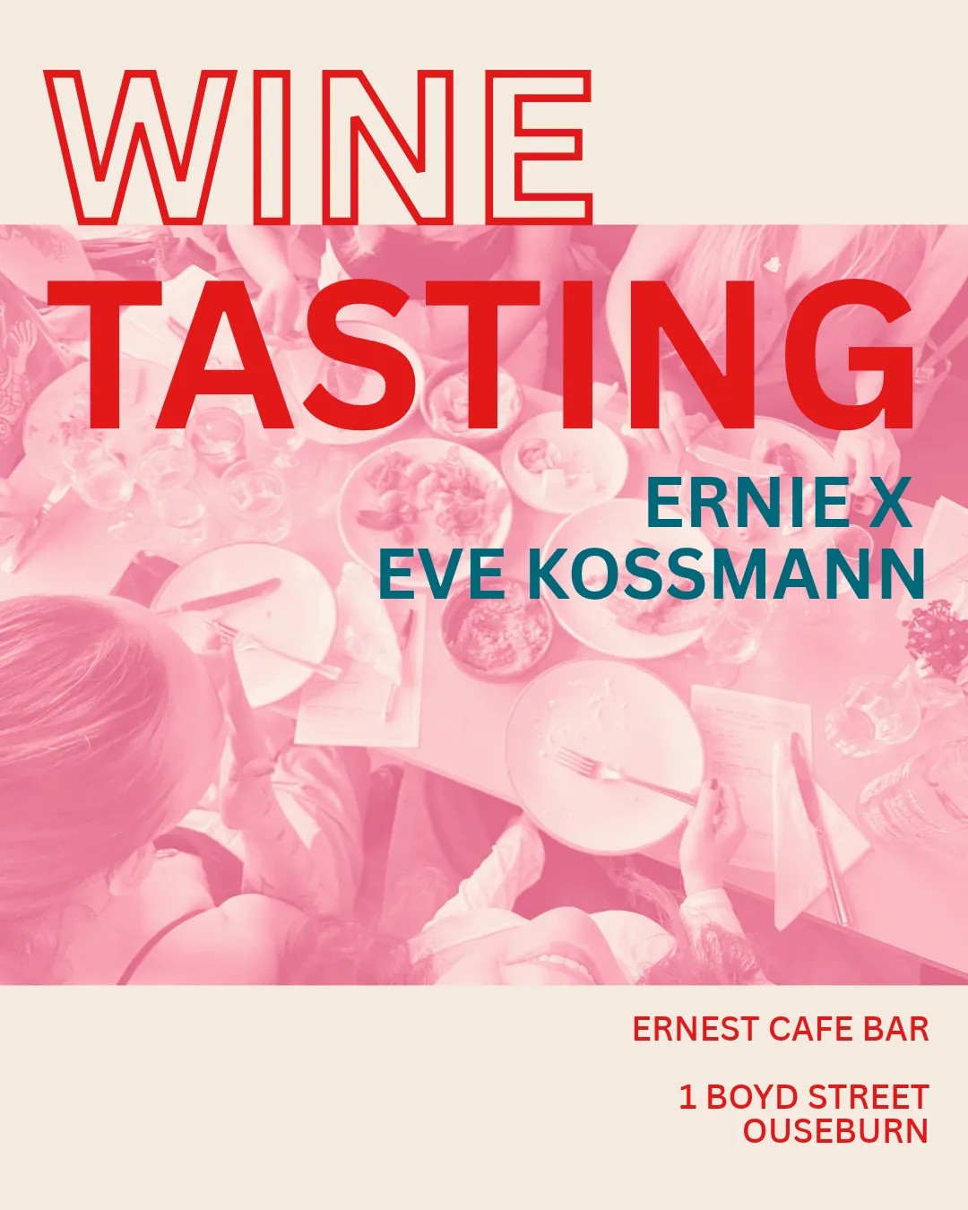 Ernie Presents: Wine Tasting with Eve Kossmann