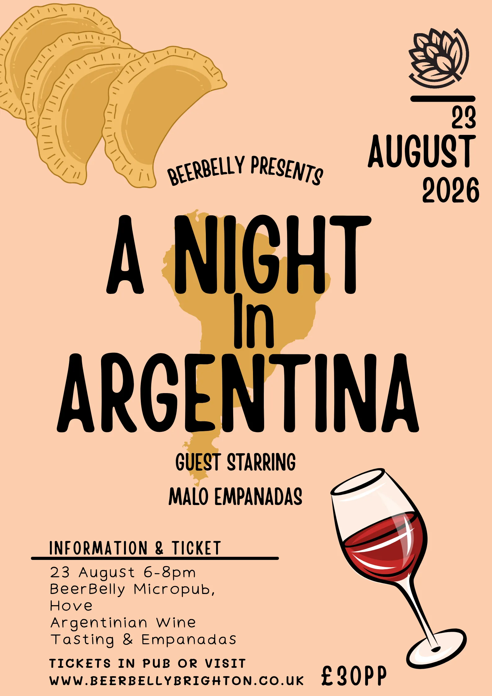 A Night in Argentina - Wine Tasting & Empanadas
