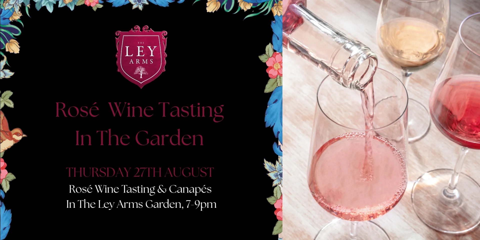 Rosé Wine Tasting In The Garden