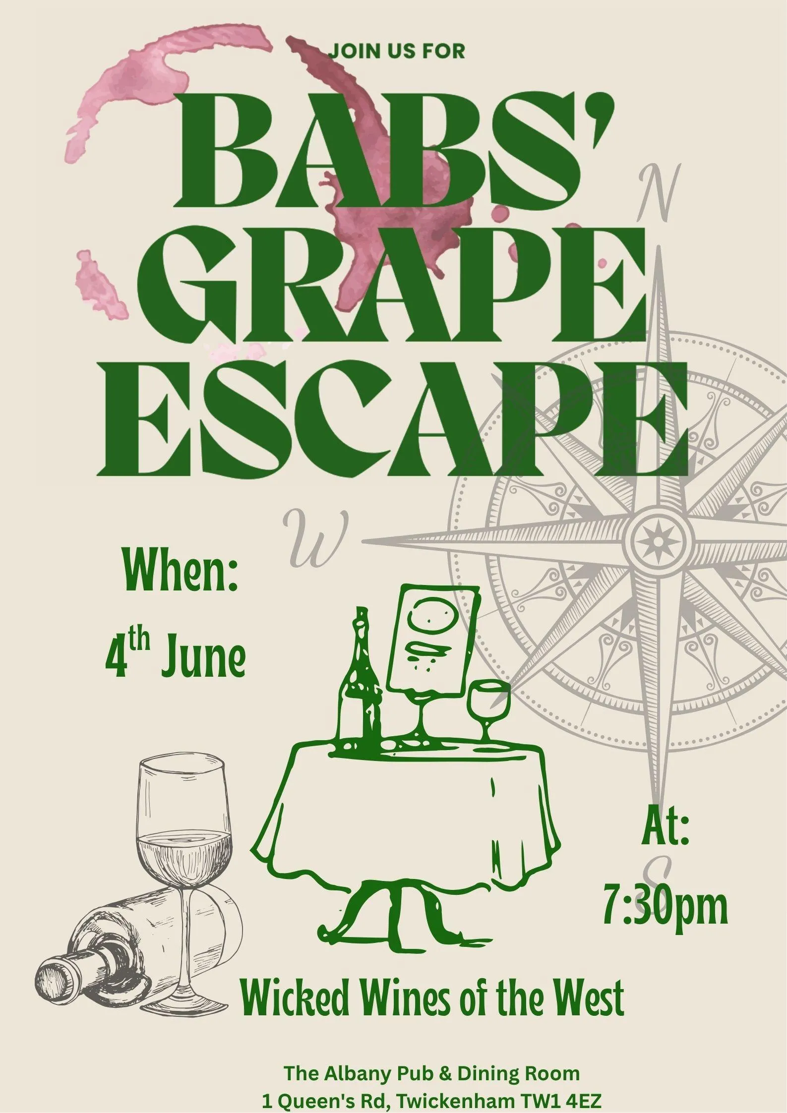 Babs' Grape Escape: Extracts from the East