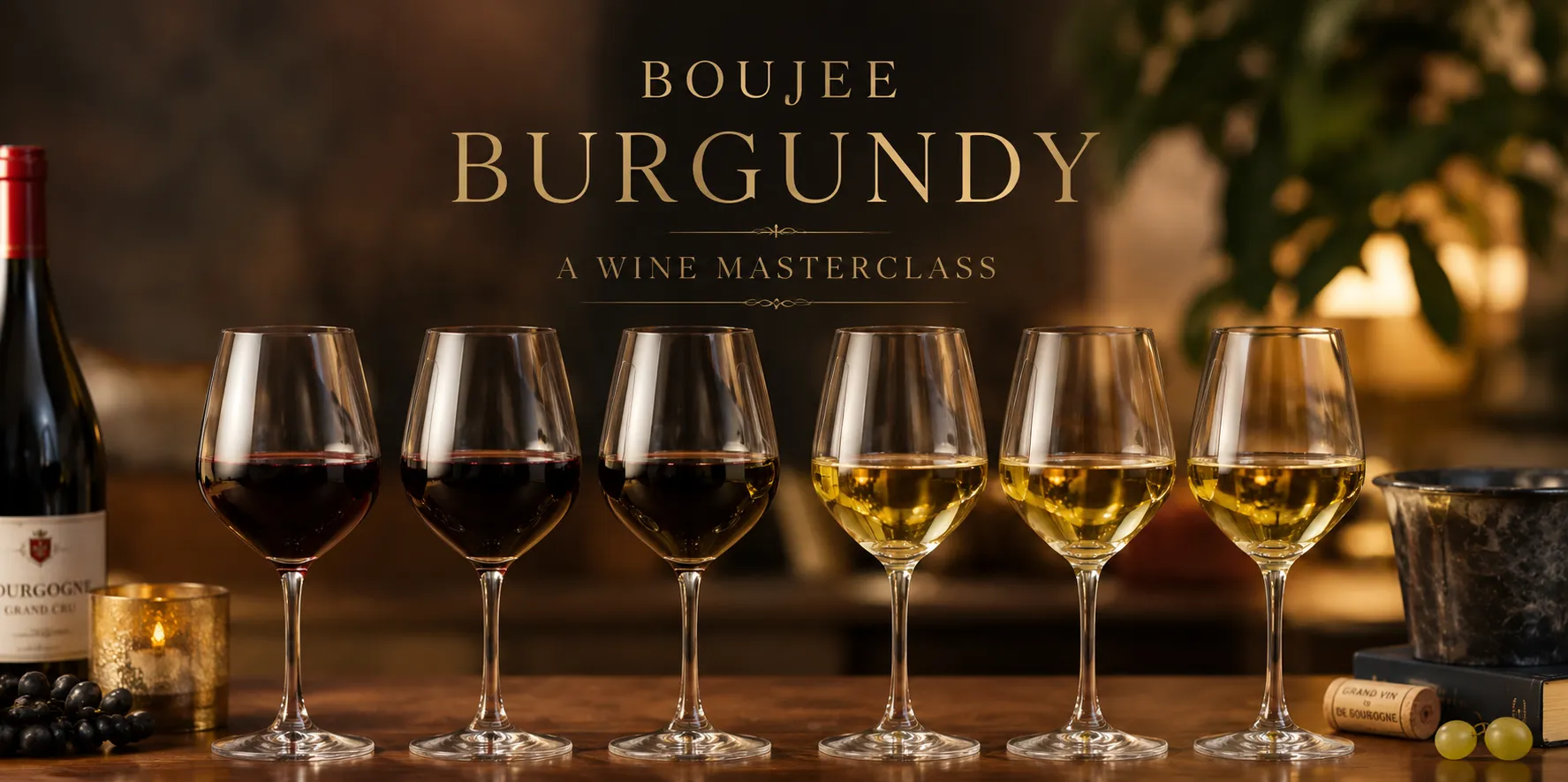 Boujee Burgundy Masterclass, optional Supper Club ticket