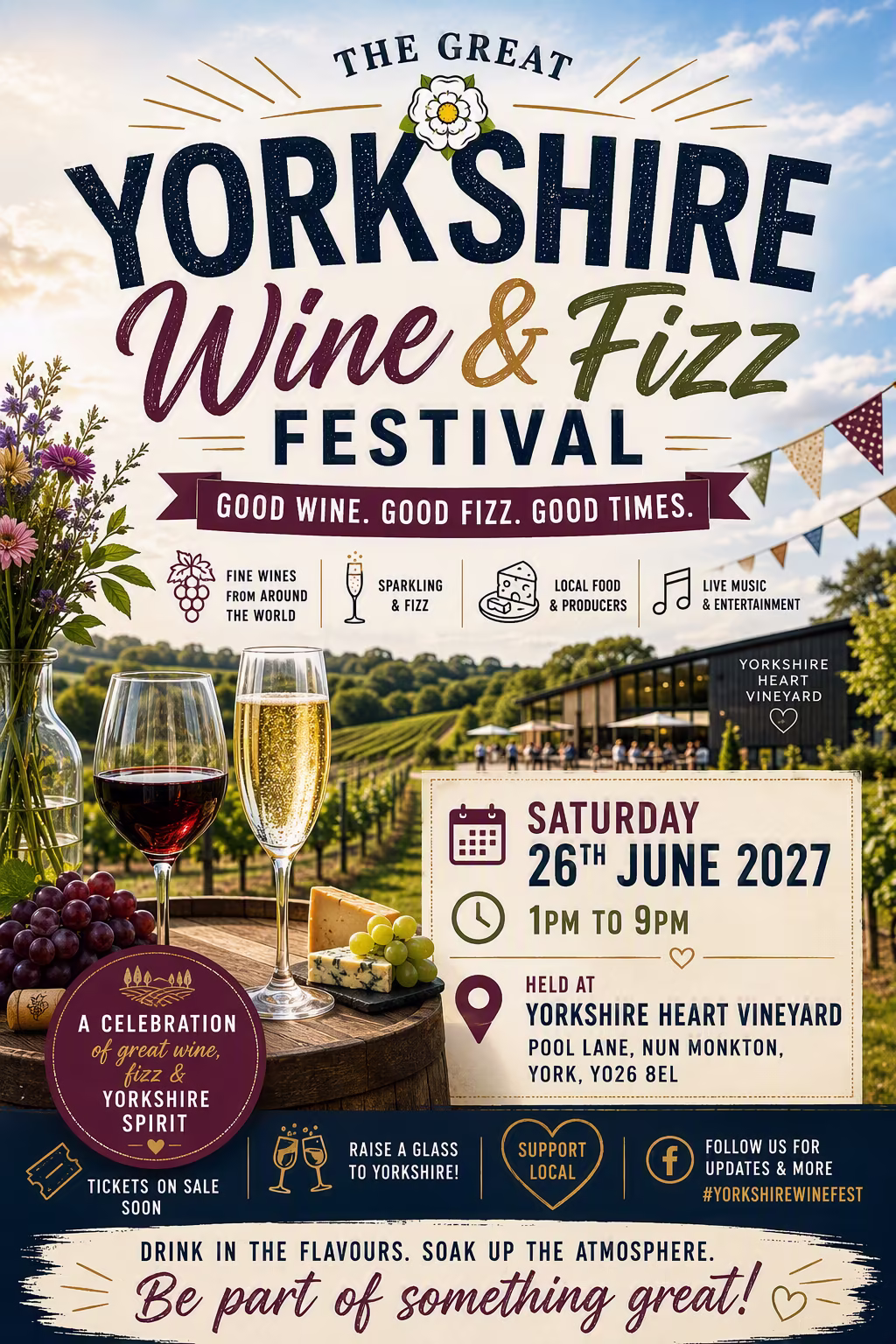 Great Yorkshire Wine & Fizz Festival 2027