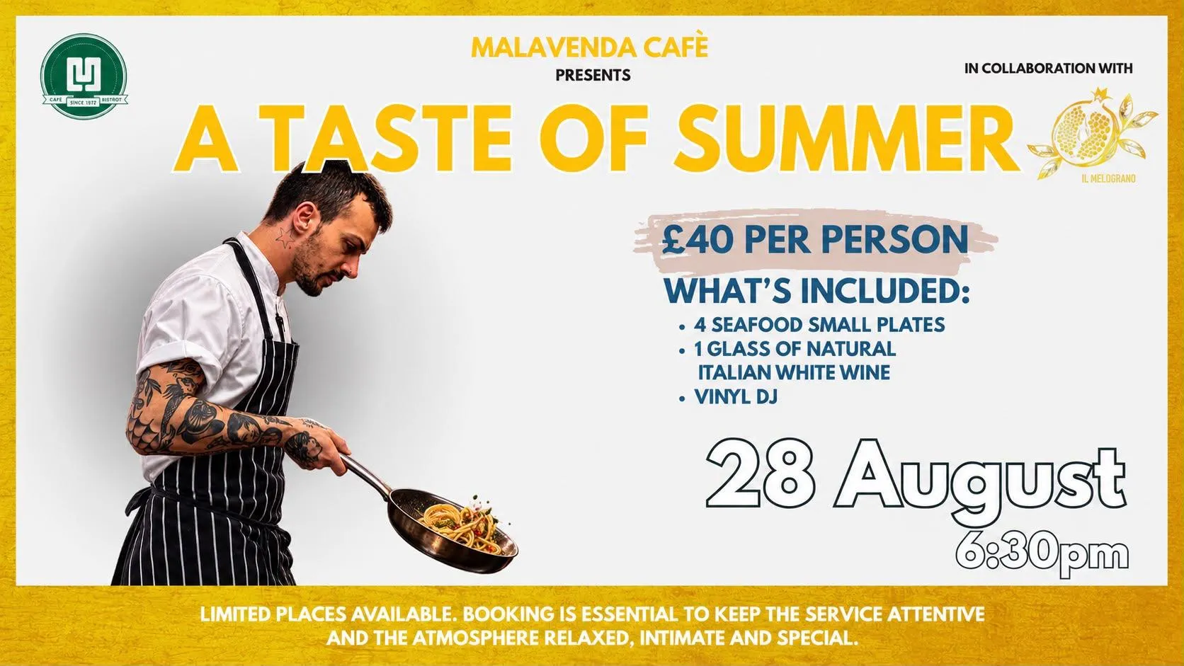 A Taste of Summer – Seafood Aperitivo, Natural Wine & Vinyl