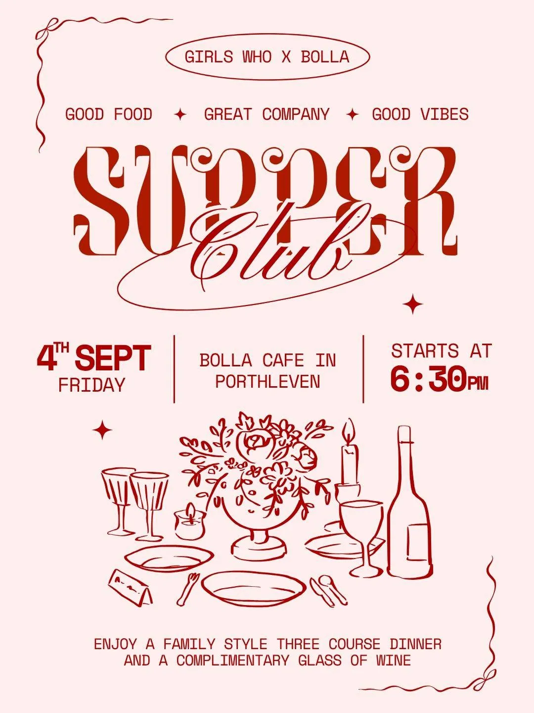 Girls Who x Bolla Supper Club