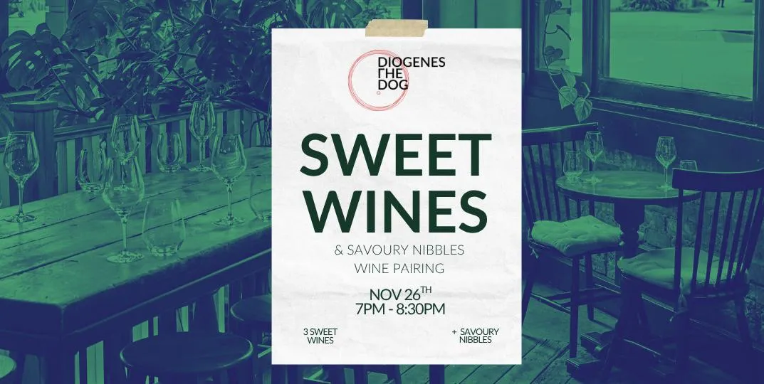 Sweet Wines & Savoury Nibbles, Wine Pairing, Elephant & Castle