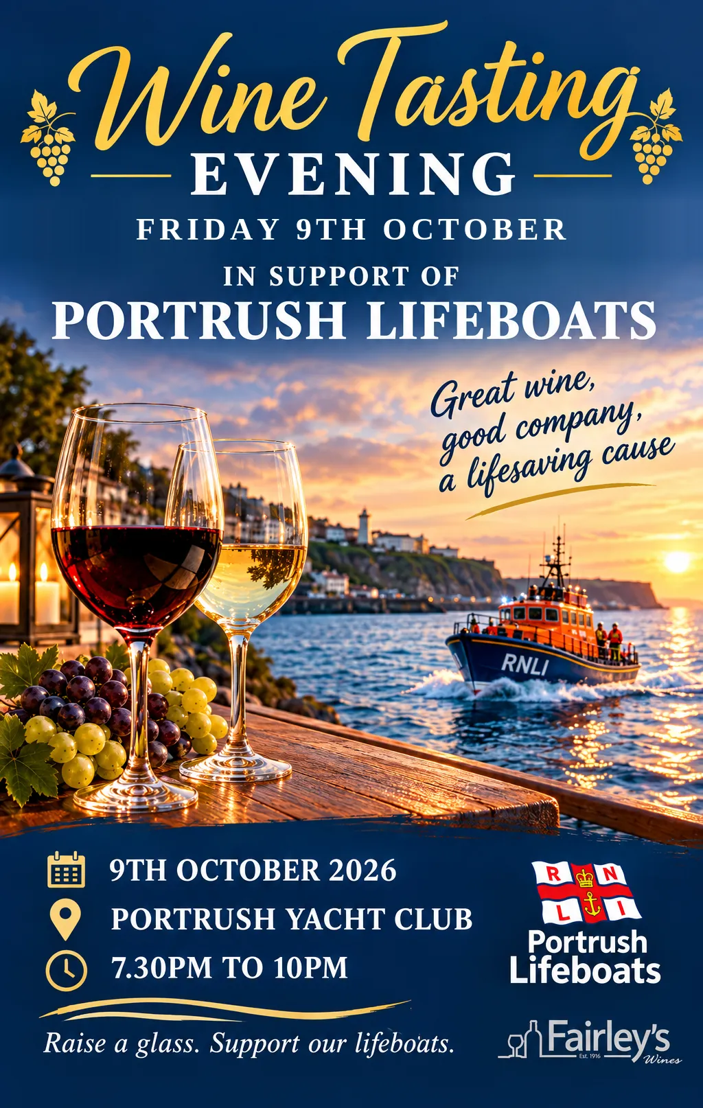 Wine Tasting Fundraiser for Portrush Lifeboats