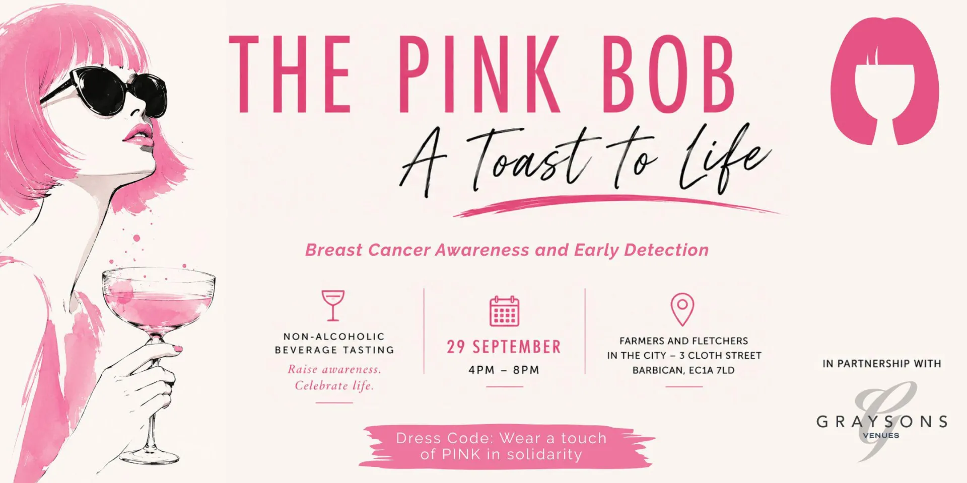 The Pink Bob Launch: A Toast to Life